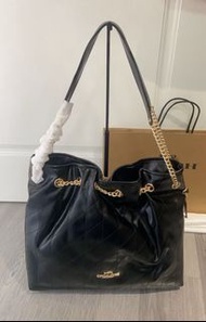 Coach Black Quilted Tote Bag