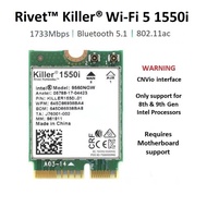 Rivet Killer WiFi 5 1550i Wireless Card Bluetooth 5 M.2 NGFF 9560
