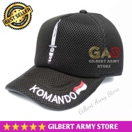 Gilbert Army Store-Topi Komando Jaring Hitam Tni Kualitas Premium Tebal Murah-Topi Pria Distro-Topi
