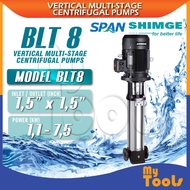 Mytools SHIMGE BLT8 VERTICAL Multi-Stage Centrifugal Pumps | Motor Power 0.37KW to 7.5KW – IE2 Motor