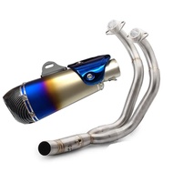 MT-07 FZ-07 Motorcycle Exhaust Full System SC Muffler Slip on Exhaust For Yamaha MT07 FZ07 2014-2021