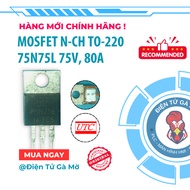 [1 CON] N-Channel N-Channel Mosfet, UTC75N75L 75N75L Replaces 75NF75 75V 80A TO-220, 100% Genuine UT