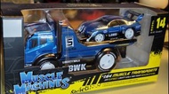LBWK GTR R34&LBWK拖車 Q版車仔 MUSCLE MACHINE 1/64