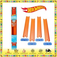 Hot Wheels Track Builder 90 cm/3Ft Unlimited Straight Orange Set 4 Pcs Combine Track Fun Play