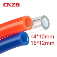 【Quality Assurance】16*12mm 14*10mm 1 Meter Pneumatic Pipe Tube diameter 16mm 14mm PU Air Gas Pipe Ho