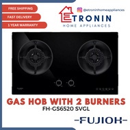 Fujioh Gas Hob with 2 Burners FH-GS6520 SVGL PUB | LPG