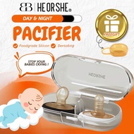 He Or She Day & Night Pacifier NewBorn Silicone Soother Pacifier Chain Puting Baby chain clip Cutie 