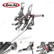 Arashi YZF-R1 Adjustable Footrest For YAMAHA YZF R1 2007 2008 07-08 CNC Foot Pegs Rider Rear Sets Re