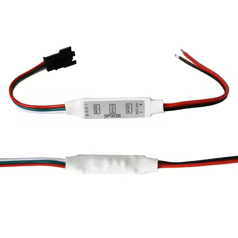 SP002E Mini 3Key LED Controller DC5-24V For RGBIC WS2812B WS2811 UCS1903 SK6812 Addressable Pixels L