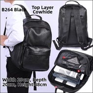 Genuine Leather Mens Backpack