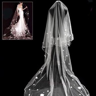 Wedding veil tulle wedding slayer bride wedding veil bride wedding flowers 3 meters