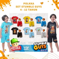 Pollka POLKA POLLKA POLLKA POLLKA SET STELAN STUMBLE GUYS CHILDREN'S CLOTHES STUMBLE GUYS SET SHORT 