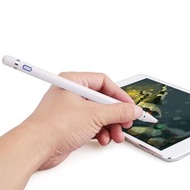 適用於 iPad 和大多數其他平板電腦的 USB 可充電電容式通用手寫筆細點主動鉛筆 991 qqbckp USB Rechargeable Capacitive Generic Stylus Pen