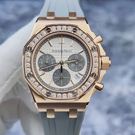 Aibi Royal Oak Female Watch 26231OR Original Diamond-Studded 18K Rose Gold Material Automatic Mechanical Watch 37mm Audemars Piguet