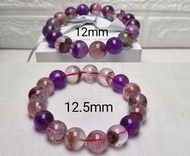 “虧本”巴西黑加侖超七手鏈 特級超級七 / 三輪骨幹 / Super7                           【全能水晶】12mm/12.5mm大珠                   