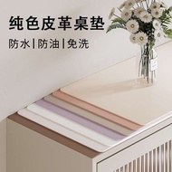 Solid Color Dining Side Cabinet Table Mat Shoe Cabinet Mat Countertop Protection TV Cabinet Tablecloth Oil-Proof Waterproof Anti @