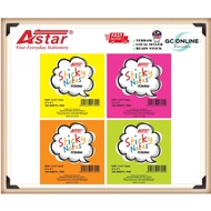 Astar FC30300 Colourful Sticky Notes 100Sheet 7.6cmX7.6cm (3x3)