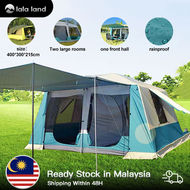 8-12 Person Ultralarge Tent Double Layer khemah camping besar family  Waterproof Windproof Anti-UA Super Strong Camping Tent Large Gazebo