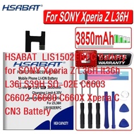 HSABAT 3850mAh LIS1502ERPC Battery for SONY Xperia Z L36H lt36h L36i S39H SO-02E C6603 C6602 C6600 C