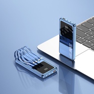 แบตสำรอง 20000mAh Powerbank 100W มี4สายในตัว แบตสำรอง Fast Charge ที่ชาร์จมือถือ