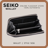 Seiko Wallet - Genuine Leather Long Wallet Organizer (With RFID Blocker, Unisex) - 1656