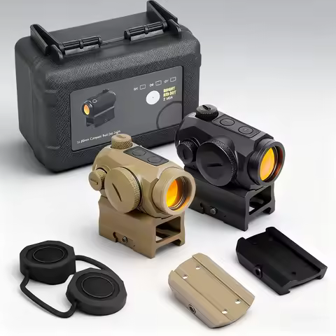 Airsoft R5 Red Dot Sight Holographic Reflex Compact 2 MOA Riflescope With Mount AR15 M4 M16 AK47 Hun