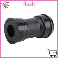 FLUSH Bike Bottom Bracket, Aluminum Alloy 24mm Spindle Press Fit Bottom Bracket, Durable Black Press