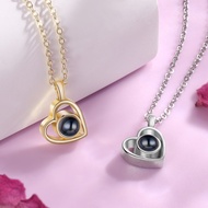 Personalized Photo Projection Heart Necklace for Women Custom Picture Necklace Women Anniversary Swe