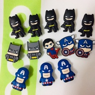 Batman/Superman /avengers Croc Shoe CHarms Pins Jibbitz for Crocs for slippers shoes and bags