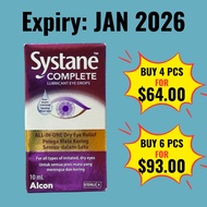 Alcon Systane Complete Lubricant Eye Drops 10ml Irritated Eyes Dry Eyes