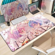 New Kawaii Wallpaper Anime Re Zero Rem Mousepad Gaming Office Rubber Mouse Pad Gamer Desk Mats Keybo