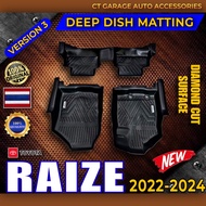 TOYOTA RAIZE 2022-2024 VERSION 3 DEEP DISH MATTING (raize accessories/raize matting)