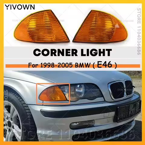 For 1998-2005 BMW 320i 323i 325i 325xi 328i 330i 330xi (E46) Turn Corner Signal Lights (Without Bulb