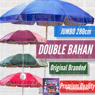 Payung Pantai Jumbo 280Cm DOBEL BAHAN 2 LAPIS Payung Tenda Cafe Bazar