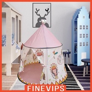 [Finevips] Princes Princess Kids Play Tent Child Castle Play Tent for Children Birthday