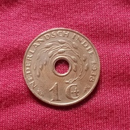 koin kuno 1 cent bolong 1938