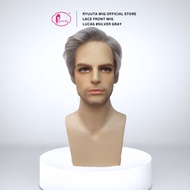 Ryuuta Wig Lace Front Wig Short Man Men Lucas Black Brown Wig for Men