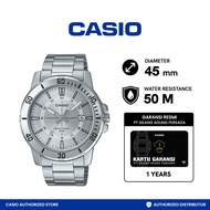 Casio Jam Tangan Pria MTP-VD01D-7CVUDF Original Analog Silver