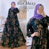 Premium Original Baju maxy wanita long dress muslim motif bunga busui