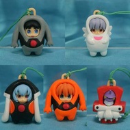 福音小戰士 福音戰士 扭蛋吊飾 一套五隻 Bandai Eva Evangelion@school Angels Petit Straps Mini Figure