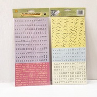 Prima Marketing 12"x12" Cardstock Alphabet Stickers Meadow Lark (For Scrapbooks, Journals)