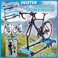 2 in 1 Bike Rollers Foldable Indoor DEUTER GT01 24-29in 700C MTB Road Bike Easy Storage Low Noise Ex