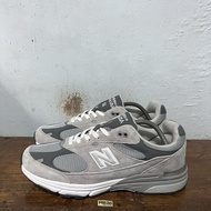 Sepatu second branded new balance 993 grey size 45