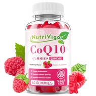 NutriVigor CoQ10 Gummies, Coenzyme Q10 Supplement 200mg, High Absorption CoQ10 Supplement for Cellul