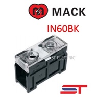 MACK IN60BK TERIMINAL BLOCK with COVER / IN SERIES DIN RAIL MOUNT TERMINAL BLOCKS IN-60BK
