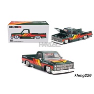 HIJAU MINI GT KHMG226 226 - Kaido House Chevrolet Silverado KAIDO WORKS V3 - green