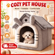 [Low Price] Cat /Dog Bed Foldable Pet Sleeping Bed Large Removable and Washable Cat House Kennel for