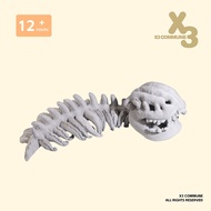 🔥 3D Spine 🔥 cosplay Performance Costume Silly Dino Skeleton Plush X3COMMUNE Chinese Dinosaur Skelet