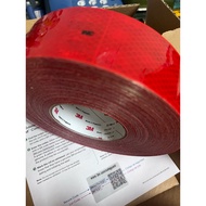 983 Diamond Grade Car Inspection Model 3M Reflective Sticker ARTC CCMARK Certified (Red) With Certif