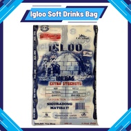 Soft Drinks Bag (Igloo) - 4x12 Inches [1 Bundle] Plastic Bag